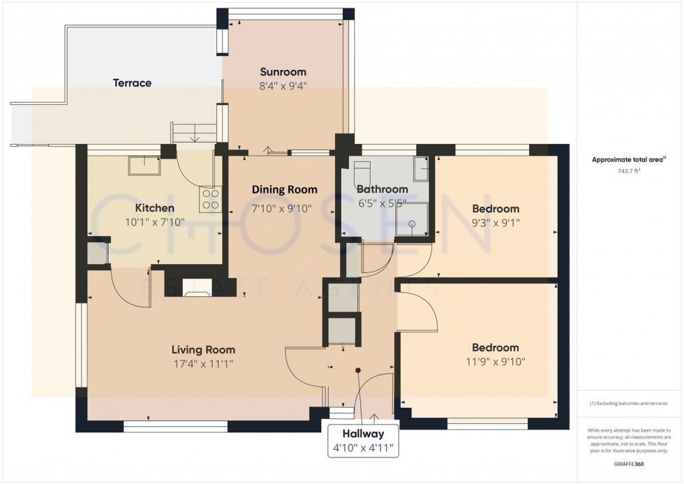 Floorplan for Hazelcroft, Churchdown, Gloucester