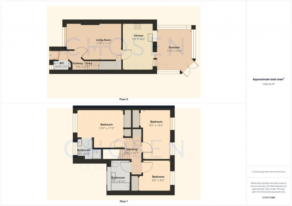 Floorplan for Southfield Court, Churchdown, Gloucester