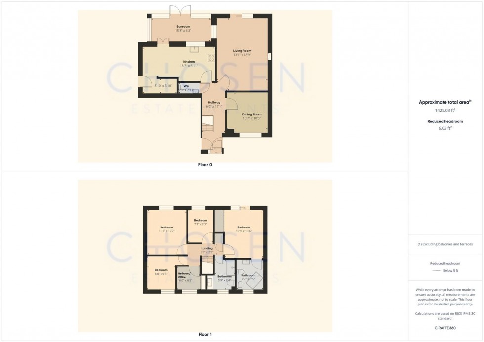 Floorplan for Anne Hathaway Drive, Churchdown, Gloucester