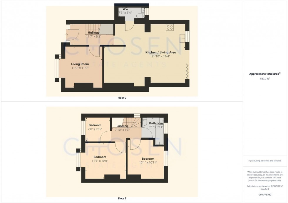 Floorplan for Cheltenham Road East, Gloucester