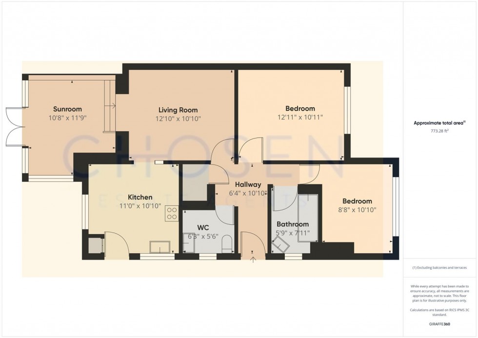 Floorplan for Hickley Gardens, Brockworth, Gloucester