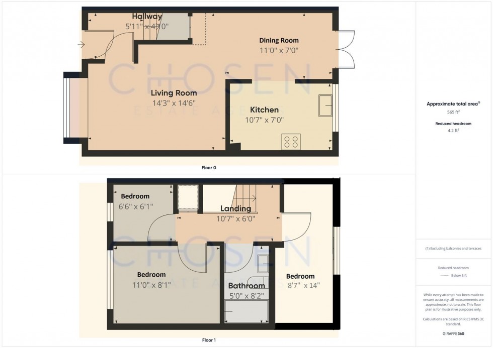 Floorplan for Bader Avenue, Churchdown, Gloucester