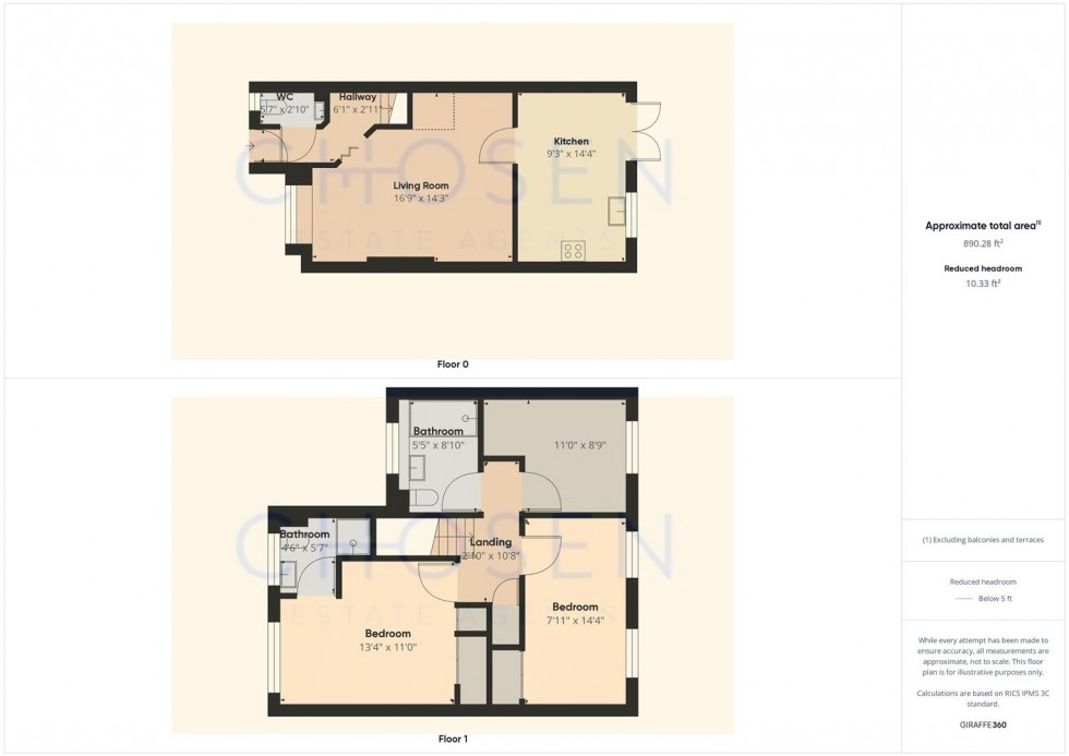 Floorplan for Southfield Court, Churchdown