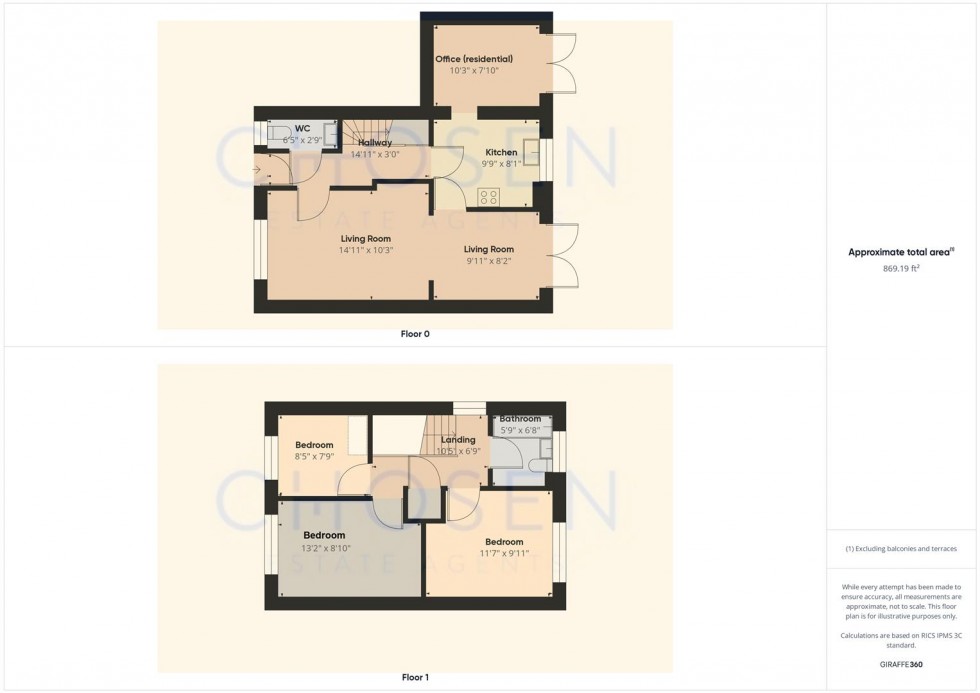 Floorplan for Pirton Meadow, Churchdown, Gloucester