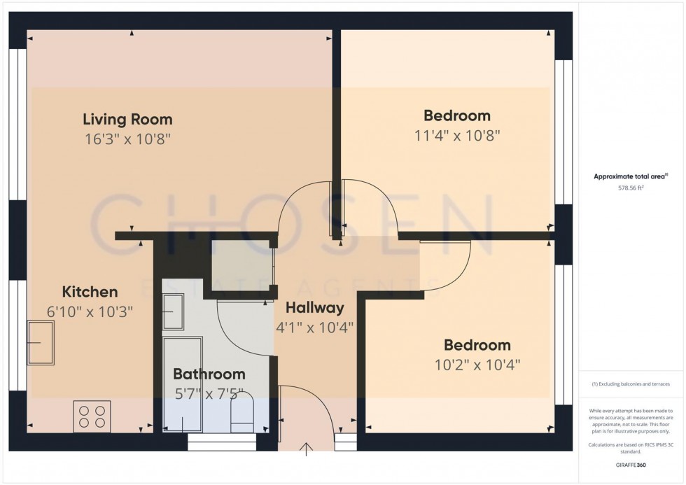 Floorplan for Brookfield Lane, Churchdown, Gloucester