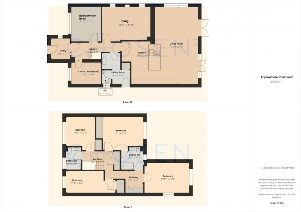 Floorplan for Anne Hathaway Drive, Churchdown, Gloucester