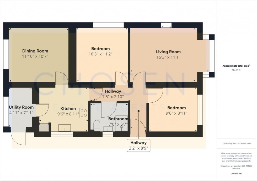 Floorplan for Cavendish Avenue, Churchdown, Gloucester