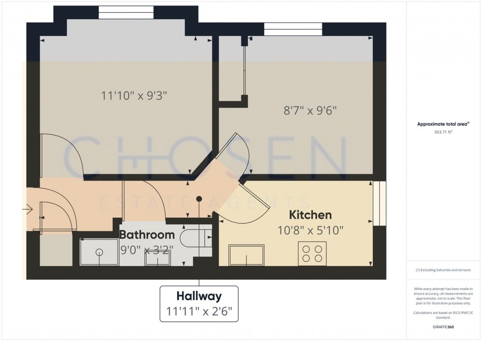 Floorplan for Kerria Court, Vervain Close, Churchdown