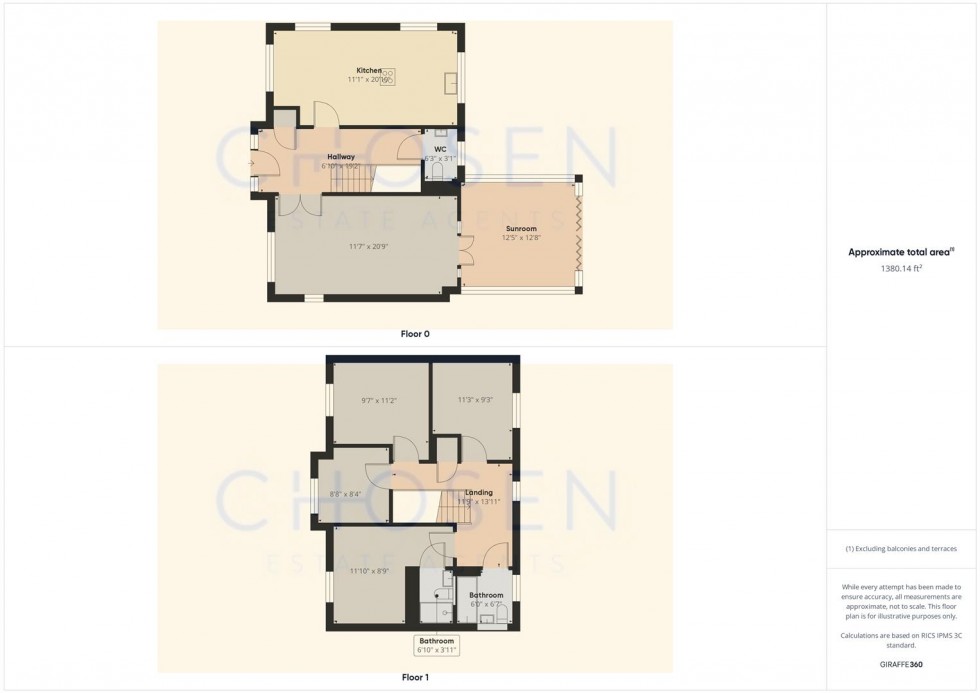 Floorplan for Tawny Close, Hardwicke