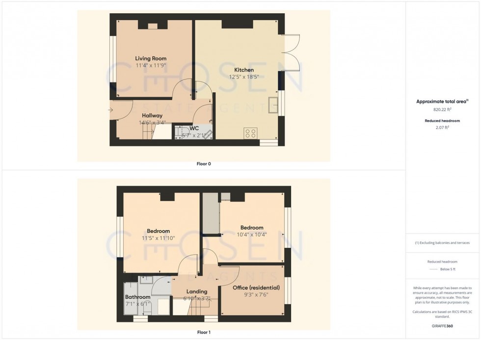 Floorplan for Melville Road, Churchdown, Gloucester