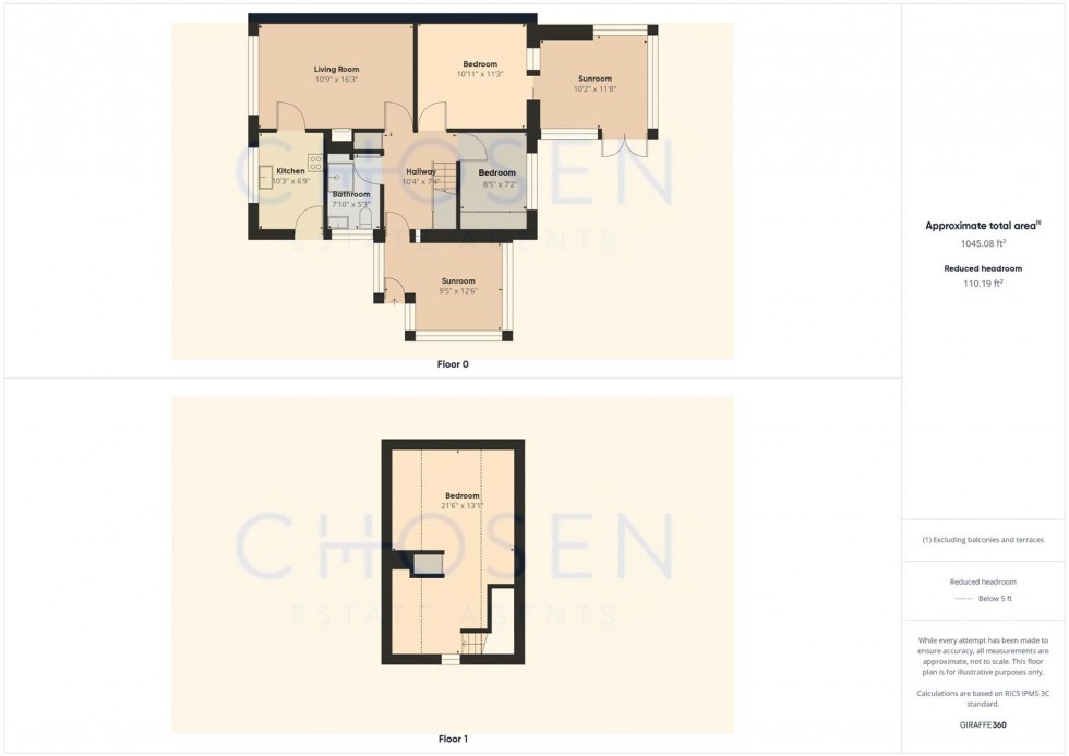 Floorplan for Brookfield Lane, Churchdown, Gloucester