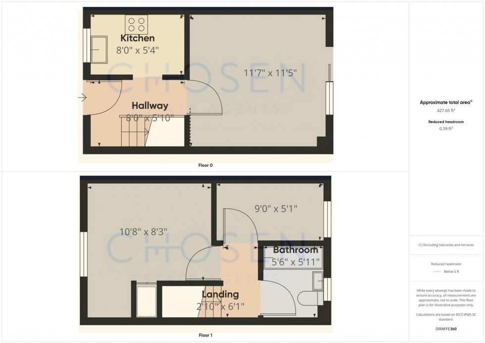 Floorplan for Grenville Close, Churchdown, Gloucester