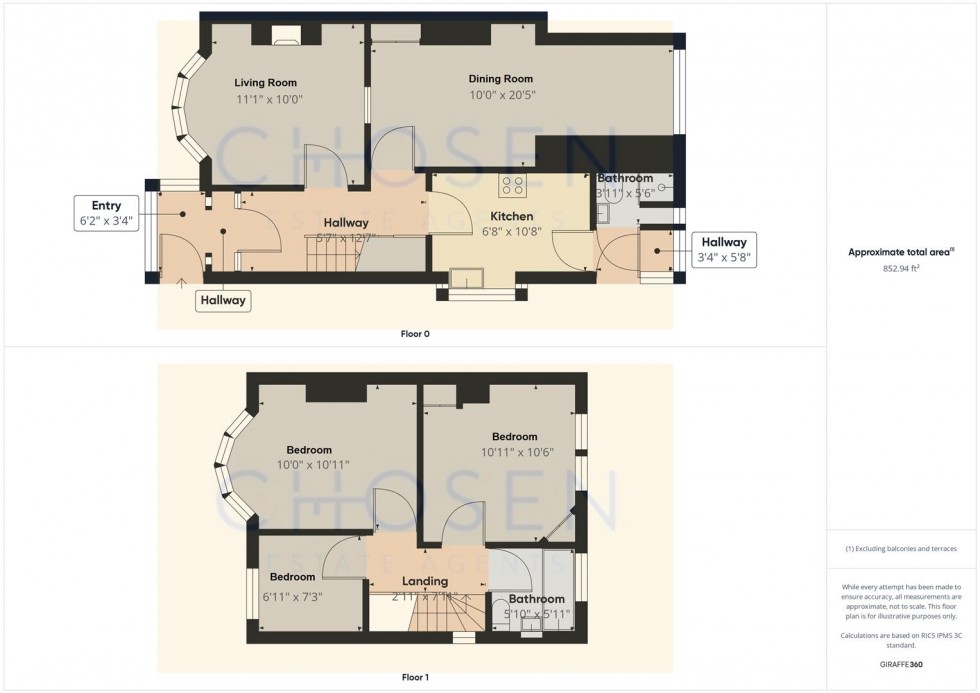 Floorplan for Pirton Lane, Churchdown, Gloucester