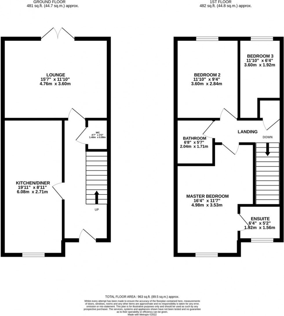 Floorplan for Millstone Way, Gloucester