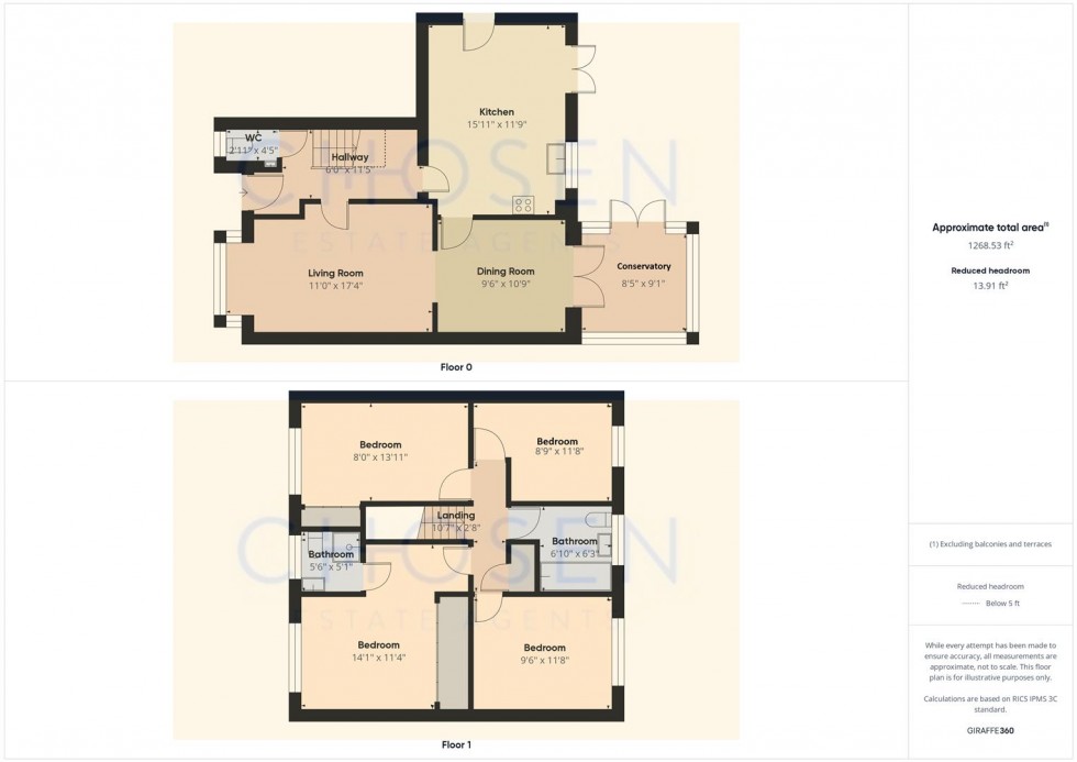 Floorplan for Morley Avenue, Churchdown