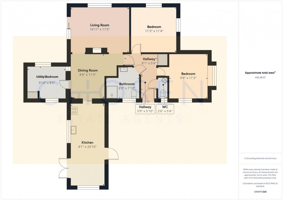 Floorplan for Bushcombe Lane, Woodmancote, Cheltenham