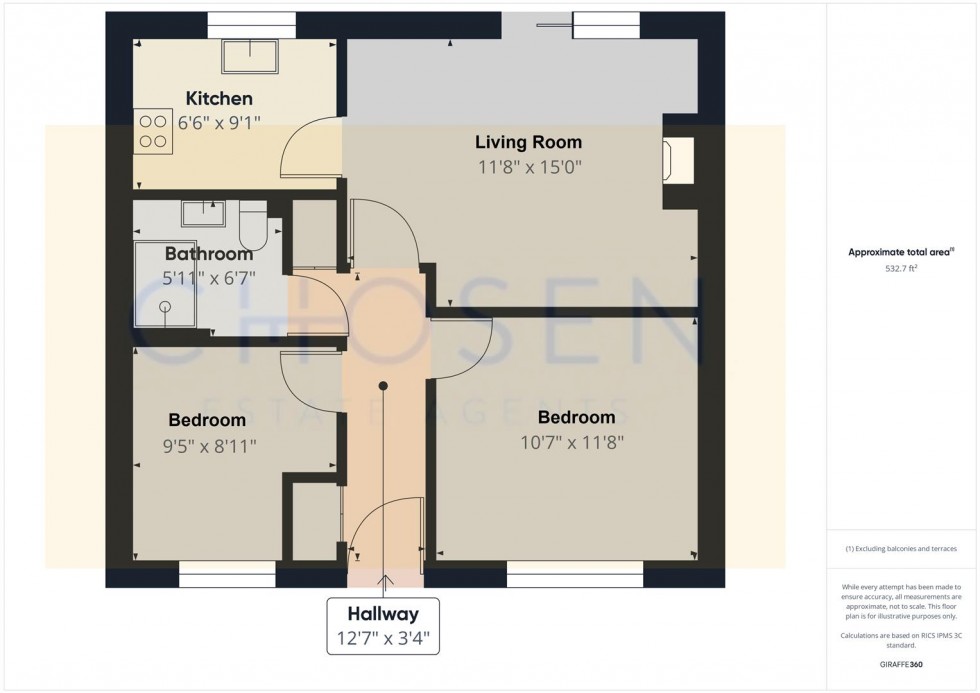 Floorplan for Church Road, Churchdown