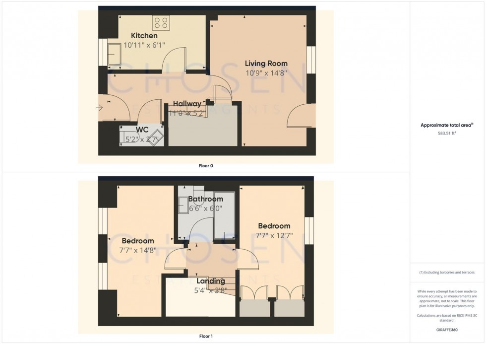 Floorplan for Arlington Road, Brockworth