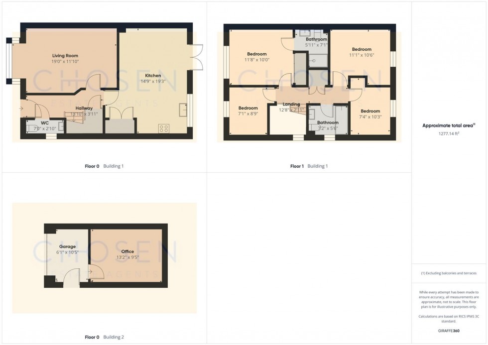 Floorplan for Bircher Way, Hucclecote, Gloucester