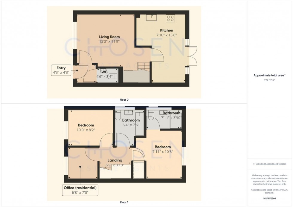 Floorplan for Milliner Crescent, Churchdown